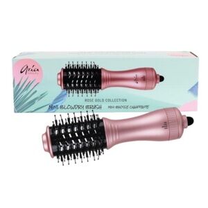 Aria Beauty Rose Gold Mini Blowdry Brush Gold Collection